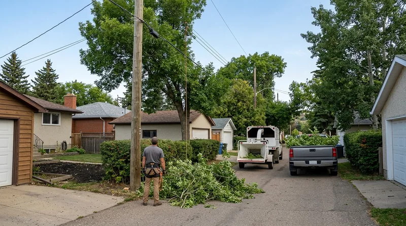 Trees Near Power Lines Edmonton